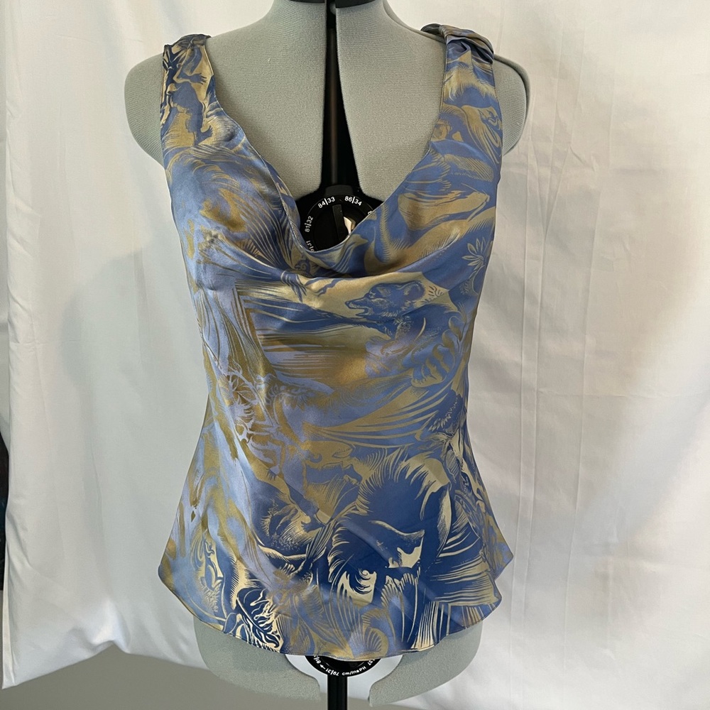 Silk sleeveless blouse